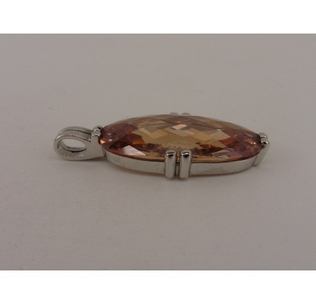 Zilveren hanger met zirkonia