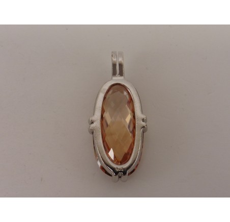 Zilveren hanger met zirkonia
