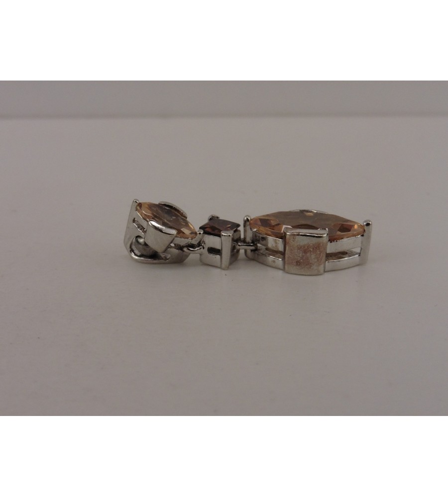 Zilveren hanger met zirkonia