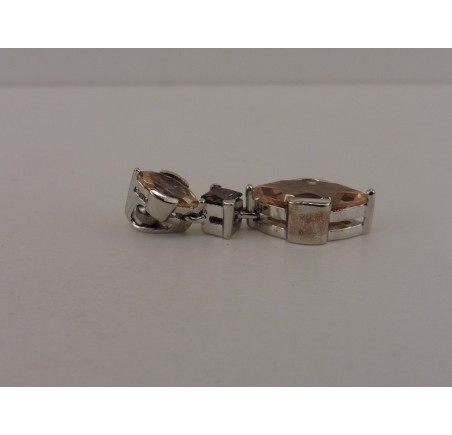 Zilveren hanger met zirkonia