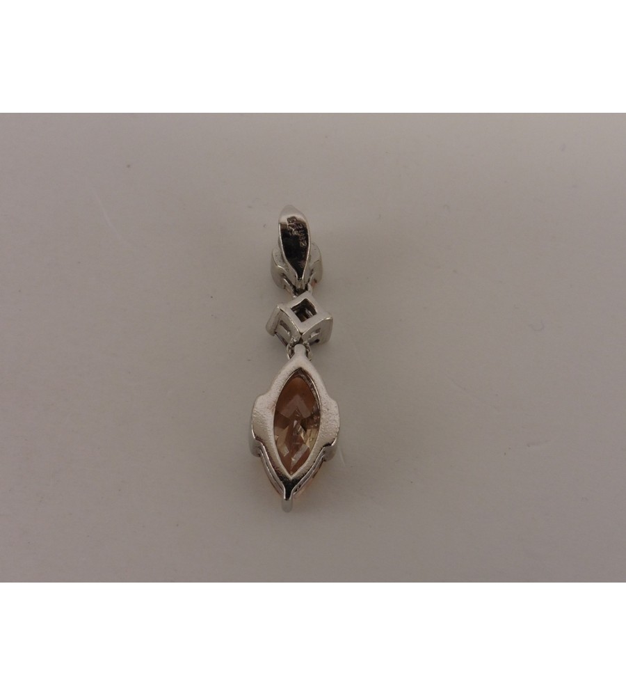 Zilveren hanger met zirkonia