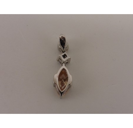 Zilveren hanger met zirkonia