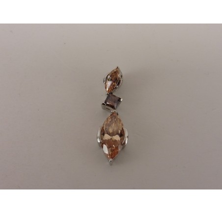 Zilveren hanger met zirkonia