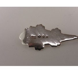 6 zilveren theelepeltjes in cassette