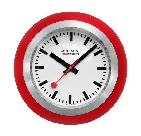 Mondaine bureauklokje rood M660.30335.16SBP
