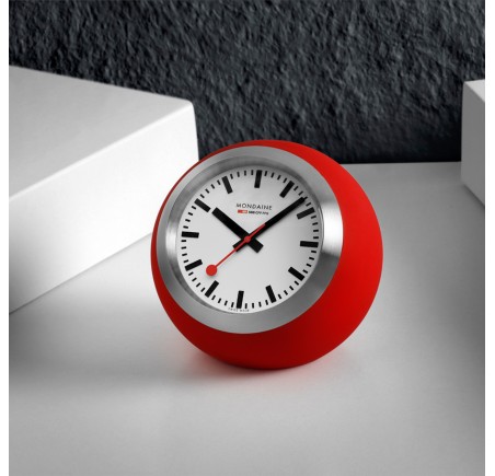 Mondaine bureauklokje rood M660.30335.16SBP