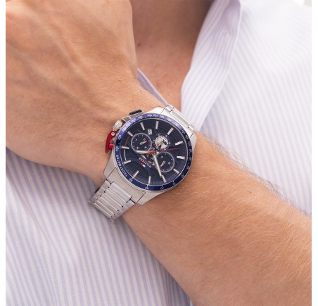 Tommy Hilfiger chronograaf herenhorloge  Model: Bank, TH1792261