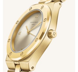 Rosefield dameshorloge Rose Ivory Sunray Gold SPCGSG-SP01