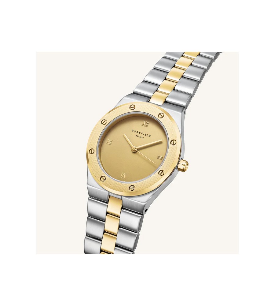 Rosefield dameshorloge Rose Duotone Gold Silver