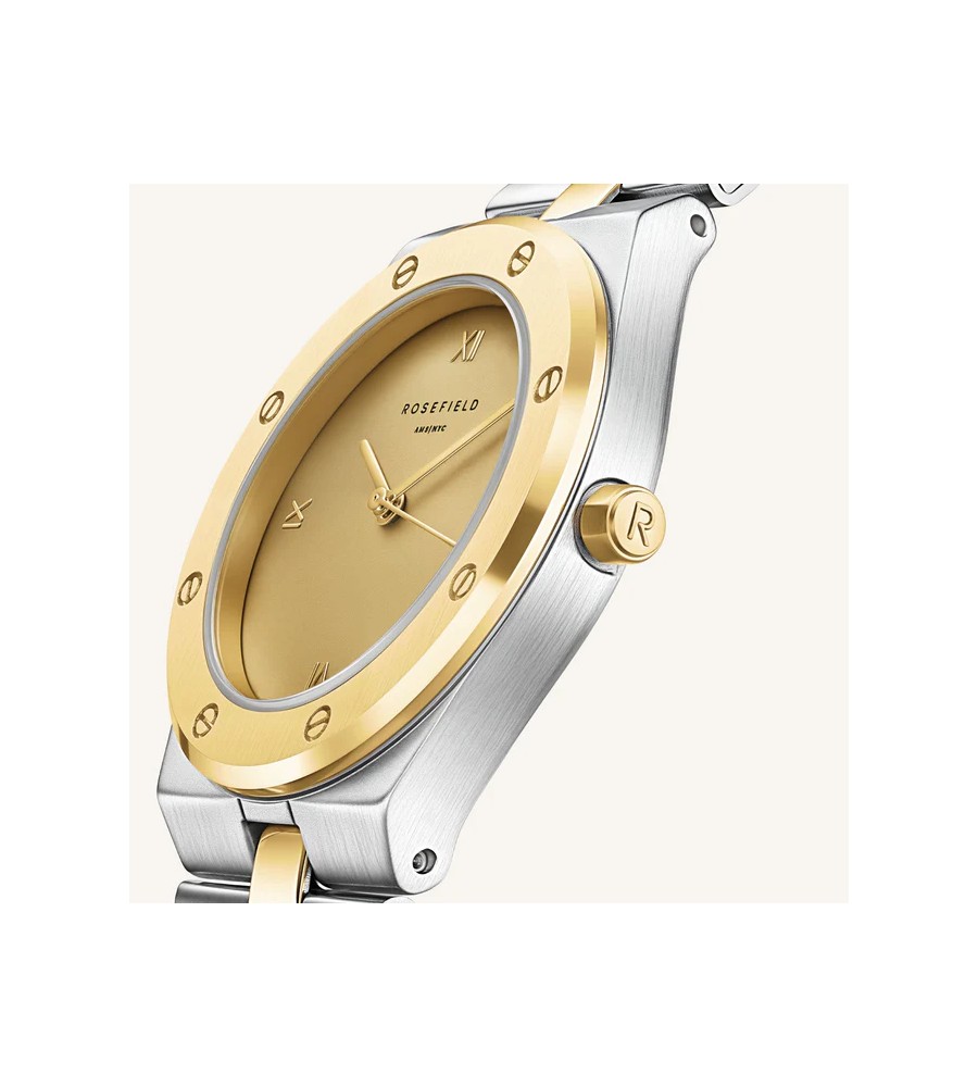 Rosefield dameshorloge Rose Duotone Gold Silver