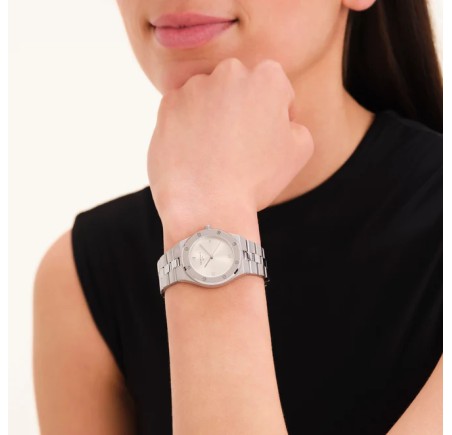 Rosefield dameshorloge Rose Ivory Sunray Silver SPCSSS-SP03