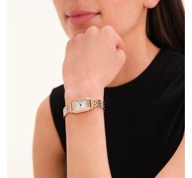 Rosefield dameshorloge Ivy White Matte Rose Gold OCWRSR-OC04