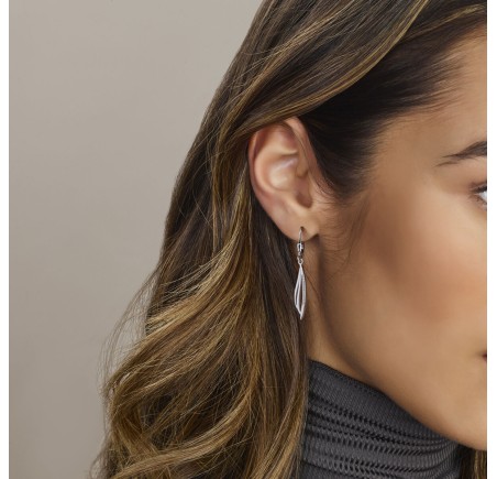 Zilveren oorhangers met zirkonia  13.41576