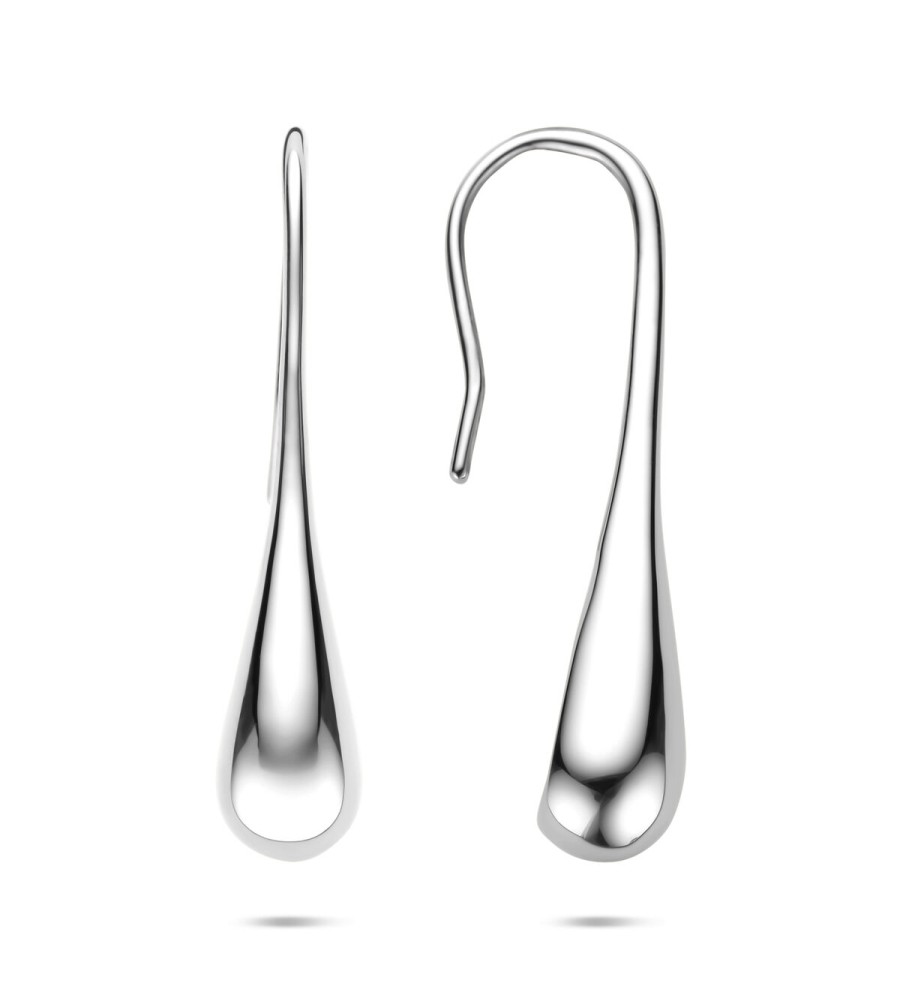 Zilveren oorhangers druppel