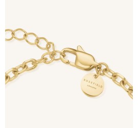 Rosefield staal vergulde armband met bedel  Chunky Heart Bracelet Gold JBCHG-J1279