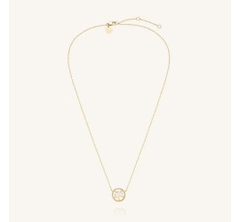Rosefield staal vergulde collier met bedel  Tree of Life Necklace Gold JNLNG-J1319