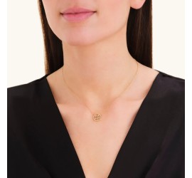 Rosefield staal vergulde collier met bedel  Tree of Life Necklace Gold JNLNG-J1319