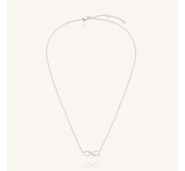 Rosefield stalen collier met Infinity  Infinity Necklace Silver JNINS-J1329
