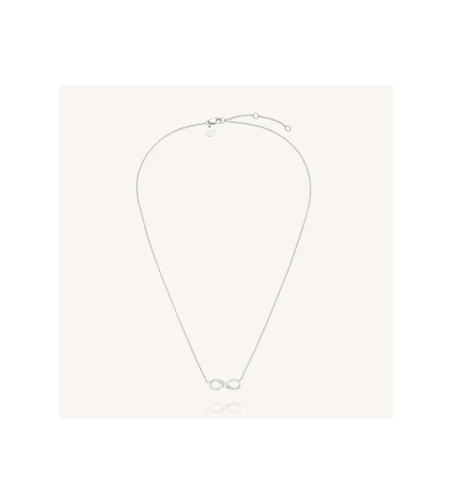 Rosefield stalen collier met Infinity