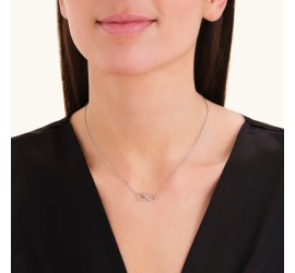 Rosefield stalen collier met Infinity  Infinity Necklace Silver JNINS-J1329