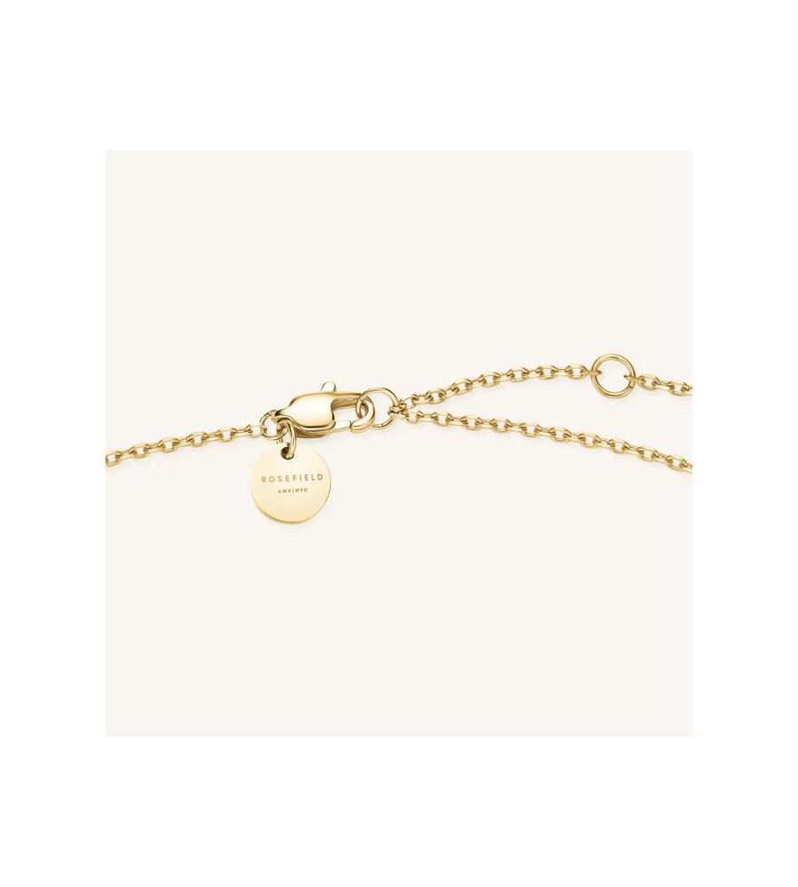 Rosefield staal verguld collier met Infinity