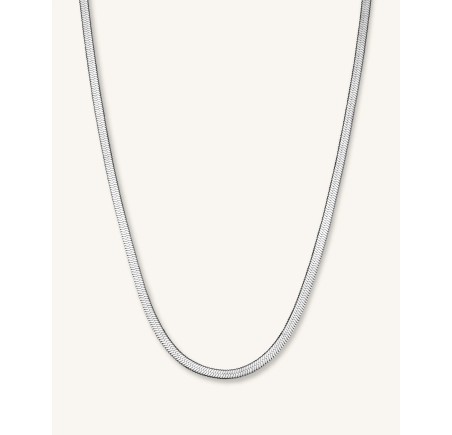 Rosefield stalen collier   Snake Necklace Silver  JNFSS-J528