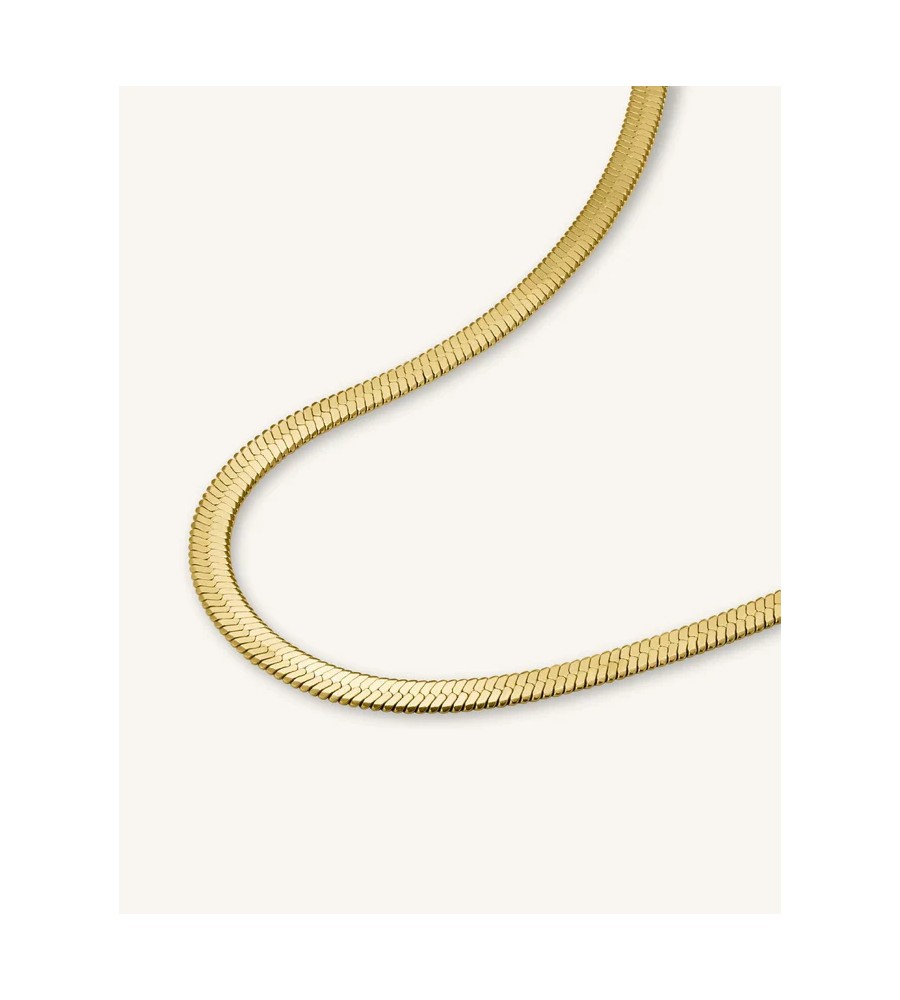 Rosefield staal verguld collier