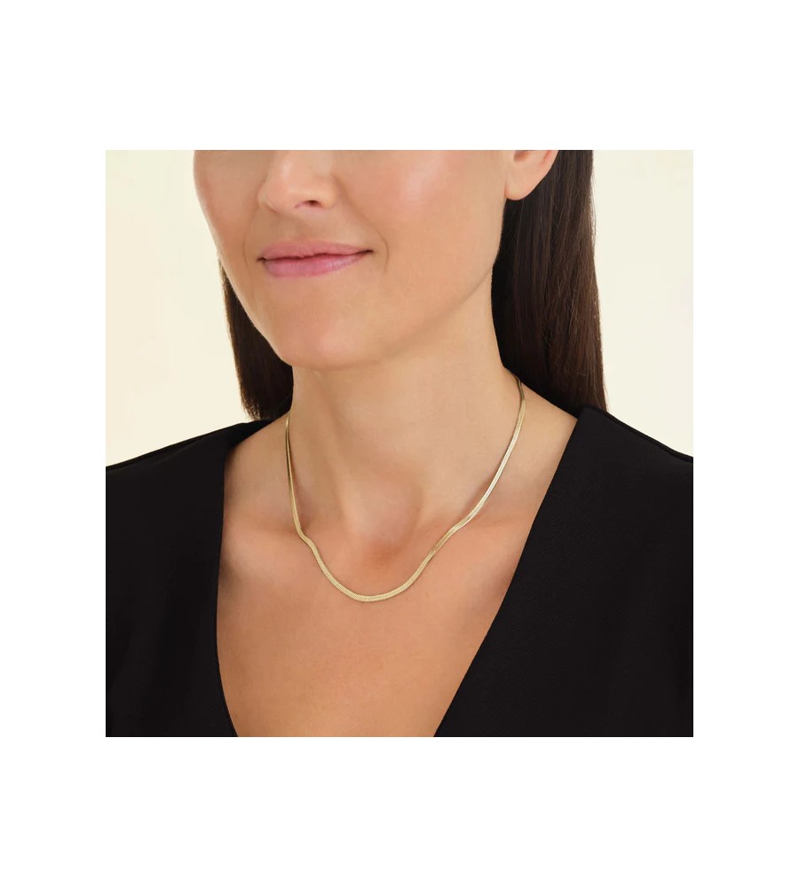 Rosefield staal verguld collier