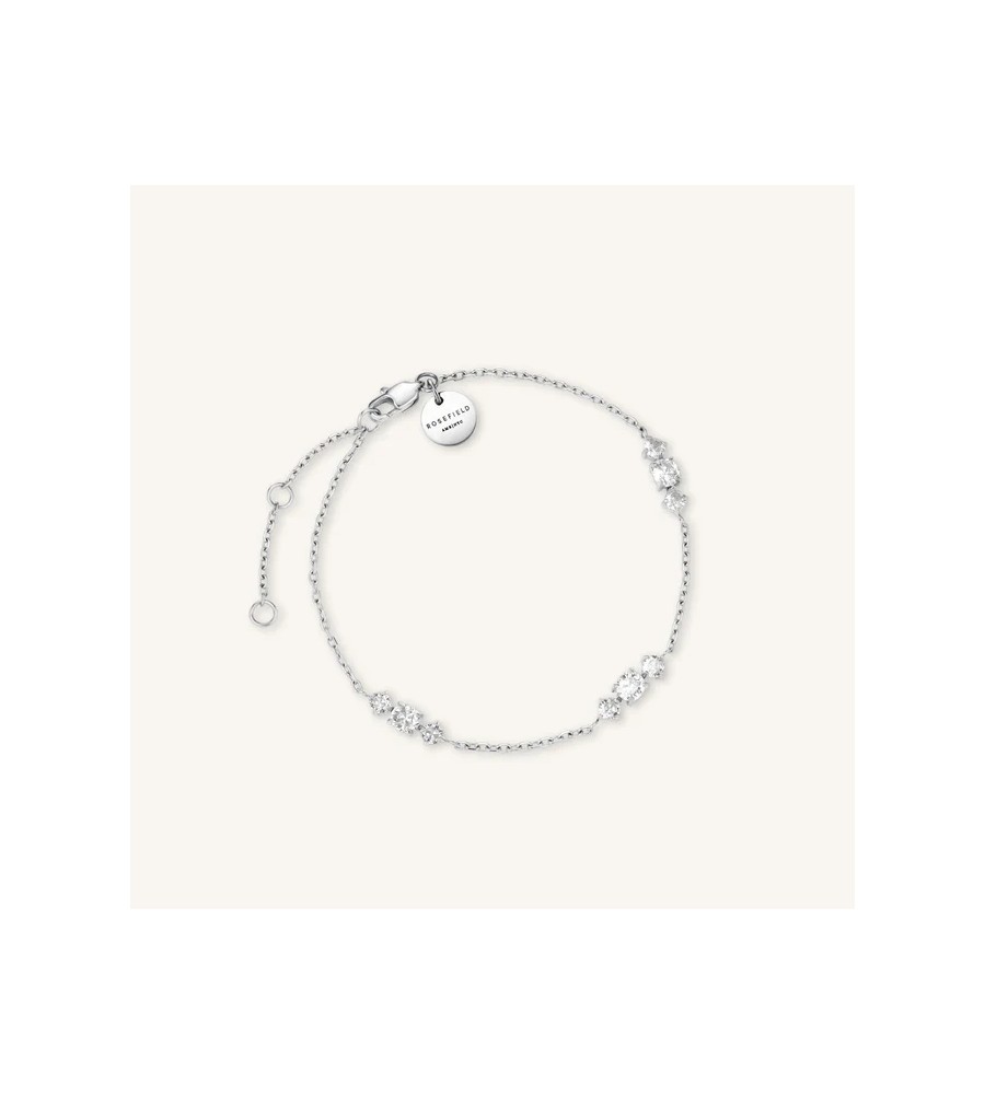 Rosefield stalen armband met zirkonia