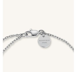 Rosefield stalen armband met zirkonia  Triple Crystals Bracelet Silver  JBTCS-J1021