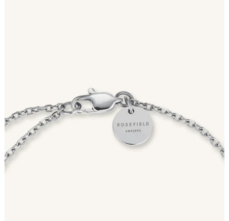 Rosefield stalen armband met zirkonia  Triple Crystals Bracelet Silver  JBTCS-J1021