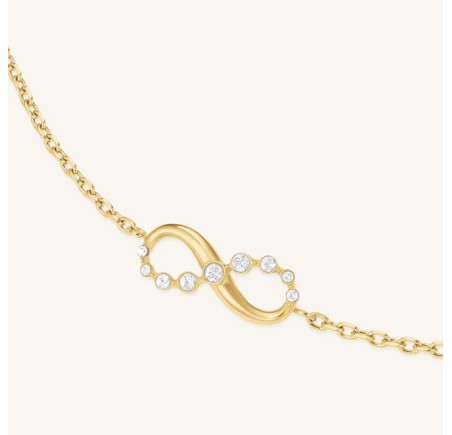 Rosefield staal verguld armband Infinity  Infinity Bracelet Gold  JBING-J1313