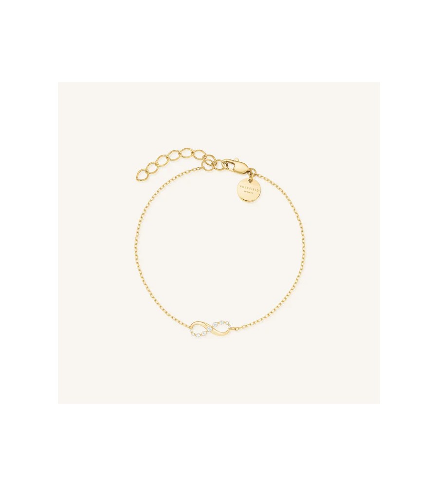 Rosefield staal verguld armband Infinity