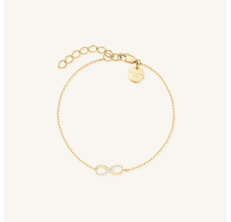 Rosefield staal verguld armband Infinity  Infinity Bracelet Gold  JBING-J1313