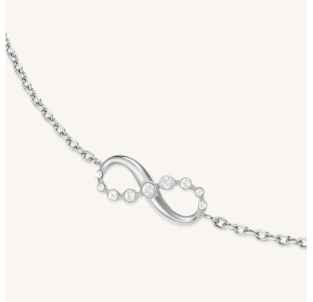 Rosefield stalen armband Infinity  Infinity Bracelet Silver  JBIBS-J1330