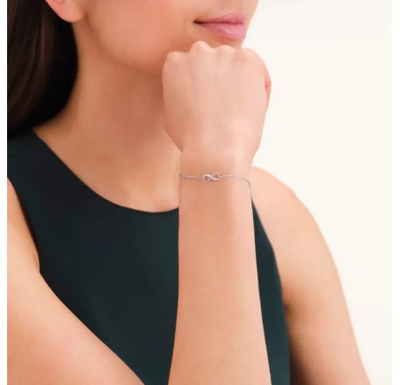 Rosefield stalen armband Infinity  Infinity Bracelet Silver  JBIBS-J1330