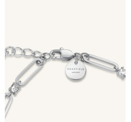 Rosefield stalen armband met zirkonia  Round Crystals Bracelet Silver  JBRCS-J1025