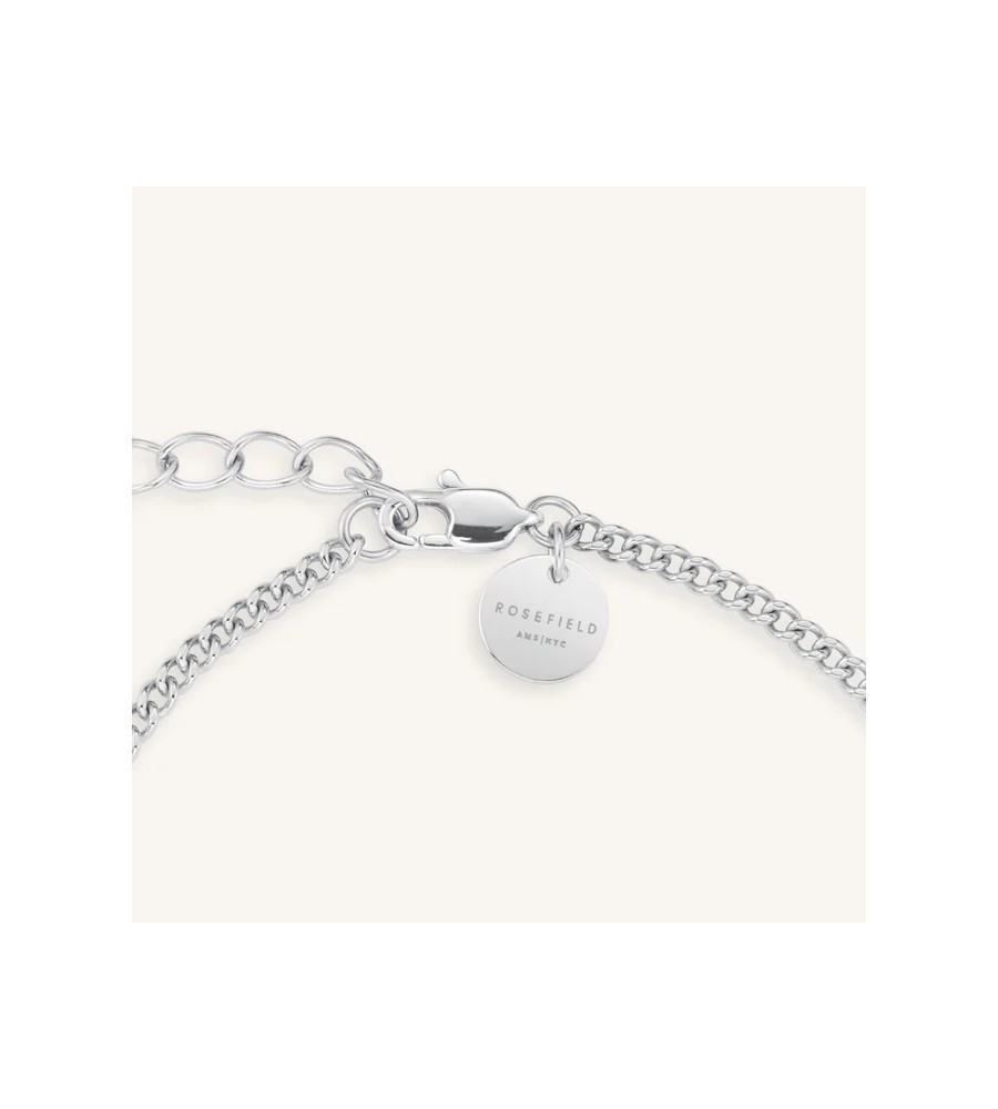 Rosefield stalen armband met zirkonia