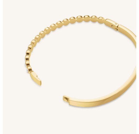 Rosefield staal vergulde slavenarmband zirkonia  Bubble Crystal Bangle   JBBCG-J1208