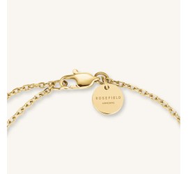Rosefield stalen armband met zirkonia  Triple Crystal Bracelet   JBTCG-J1020