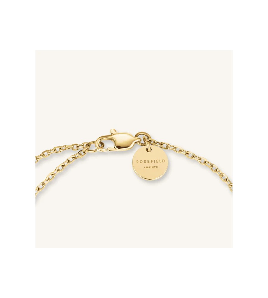 Rosefield staal vergulde armband met zirkonia