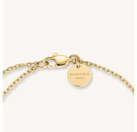 Rosefield stalen armband met zirkonia  Triple Crystal Bracelet   JBTCG-J1020