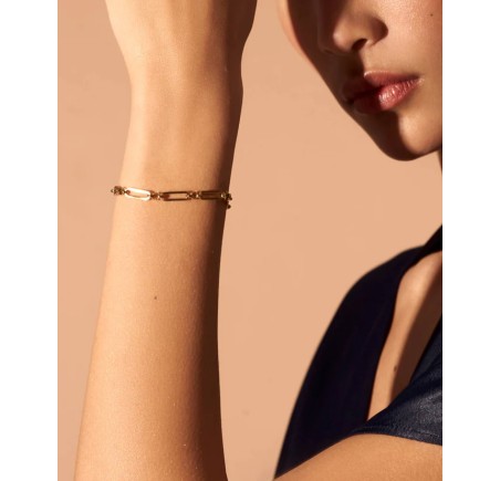 Rosefield staal verguld armband   Multilink Bracelet  JTBCG-J440