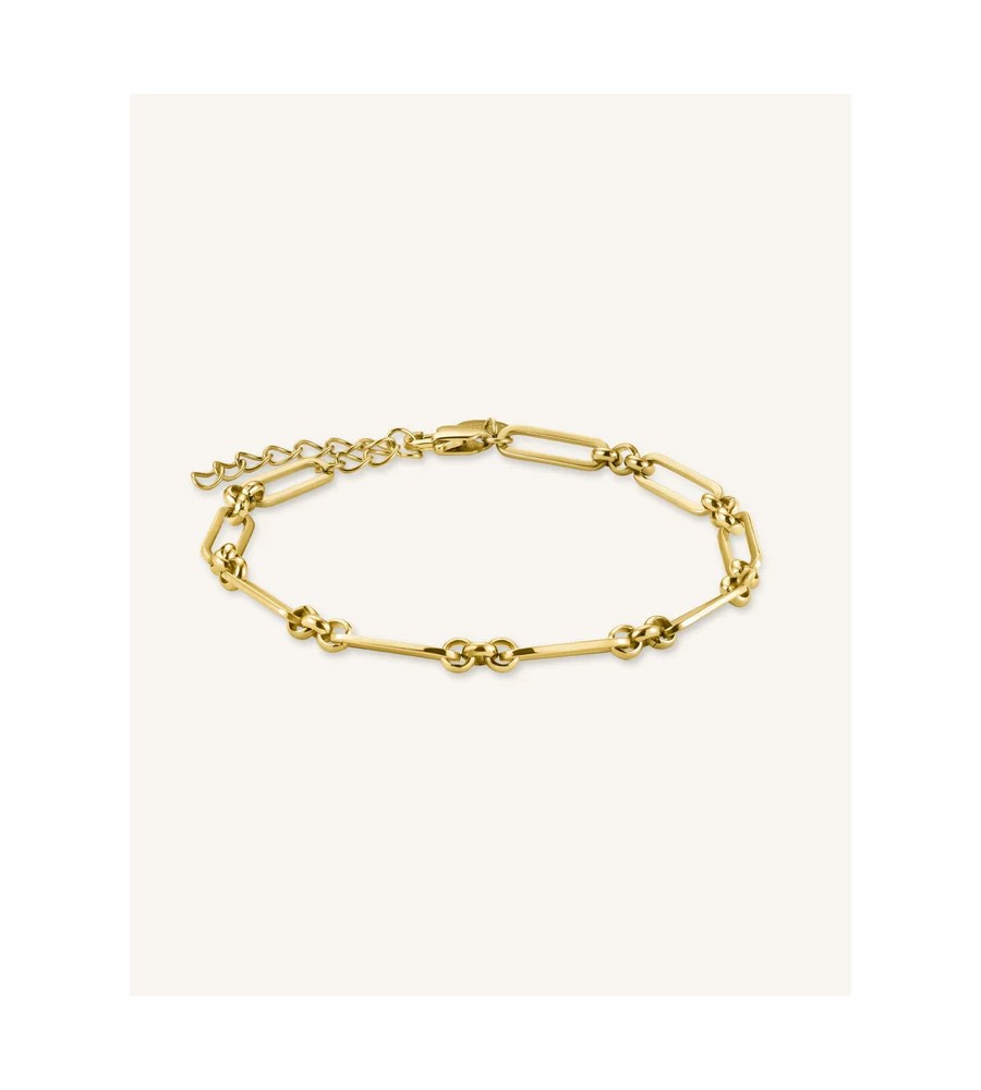Rosefield staal verguld armband