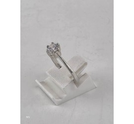 Zilveren damesring met zirkonia