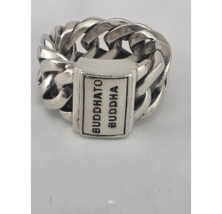 Zilveren Budddha to Buddha ring