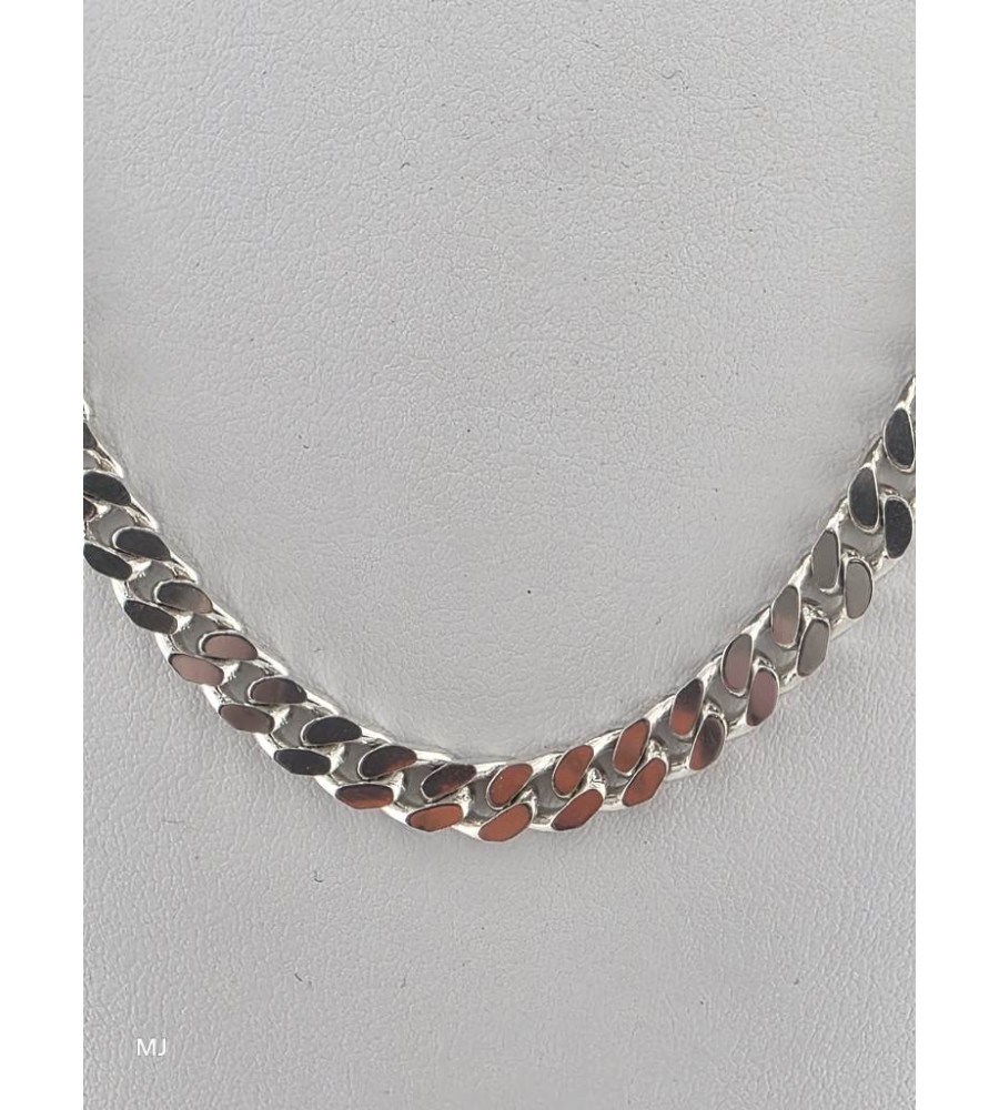 Zilveren gourmet collier