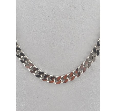 Zilveren gourmet collier