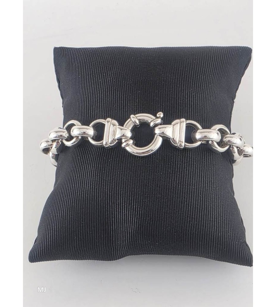 Zilveren jasseron armband