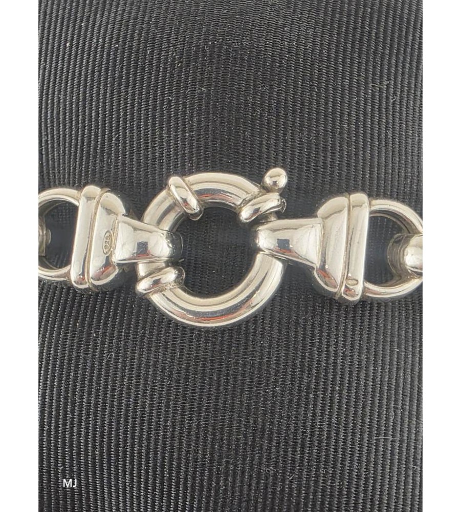 Zilveren jasseron armband